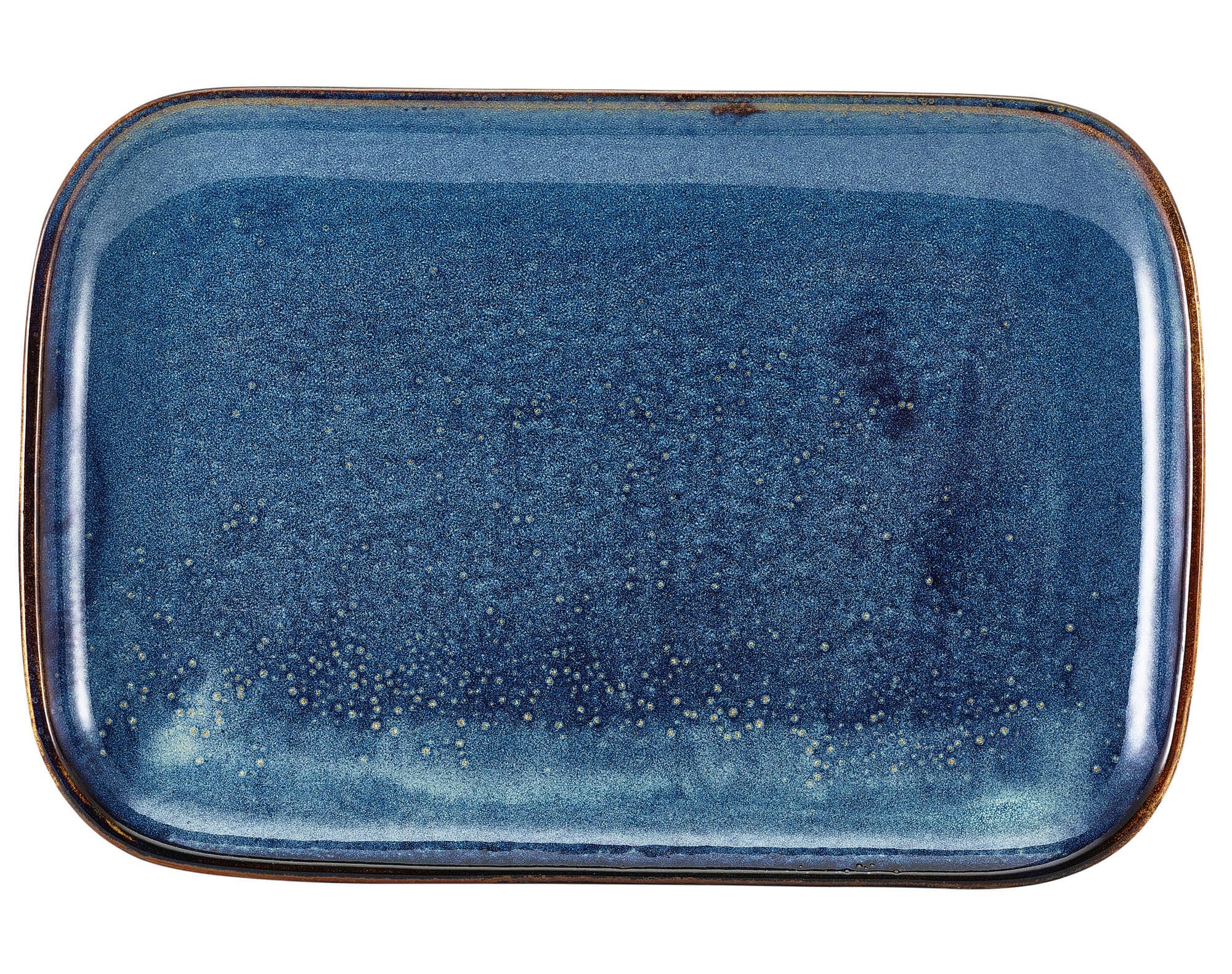 Teller rechteckig Terra Aqua Blue - 34,5x23,5cm (6 Stk.)
