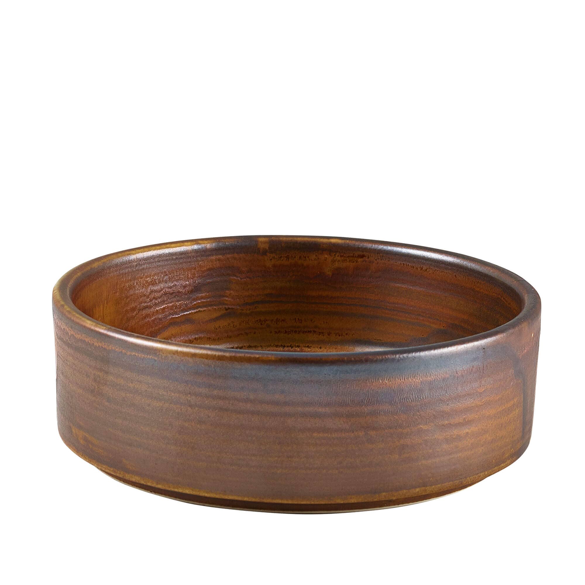 Bandeja de presentación Terra Rustic Copper – 13 cm (6 uds)
