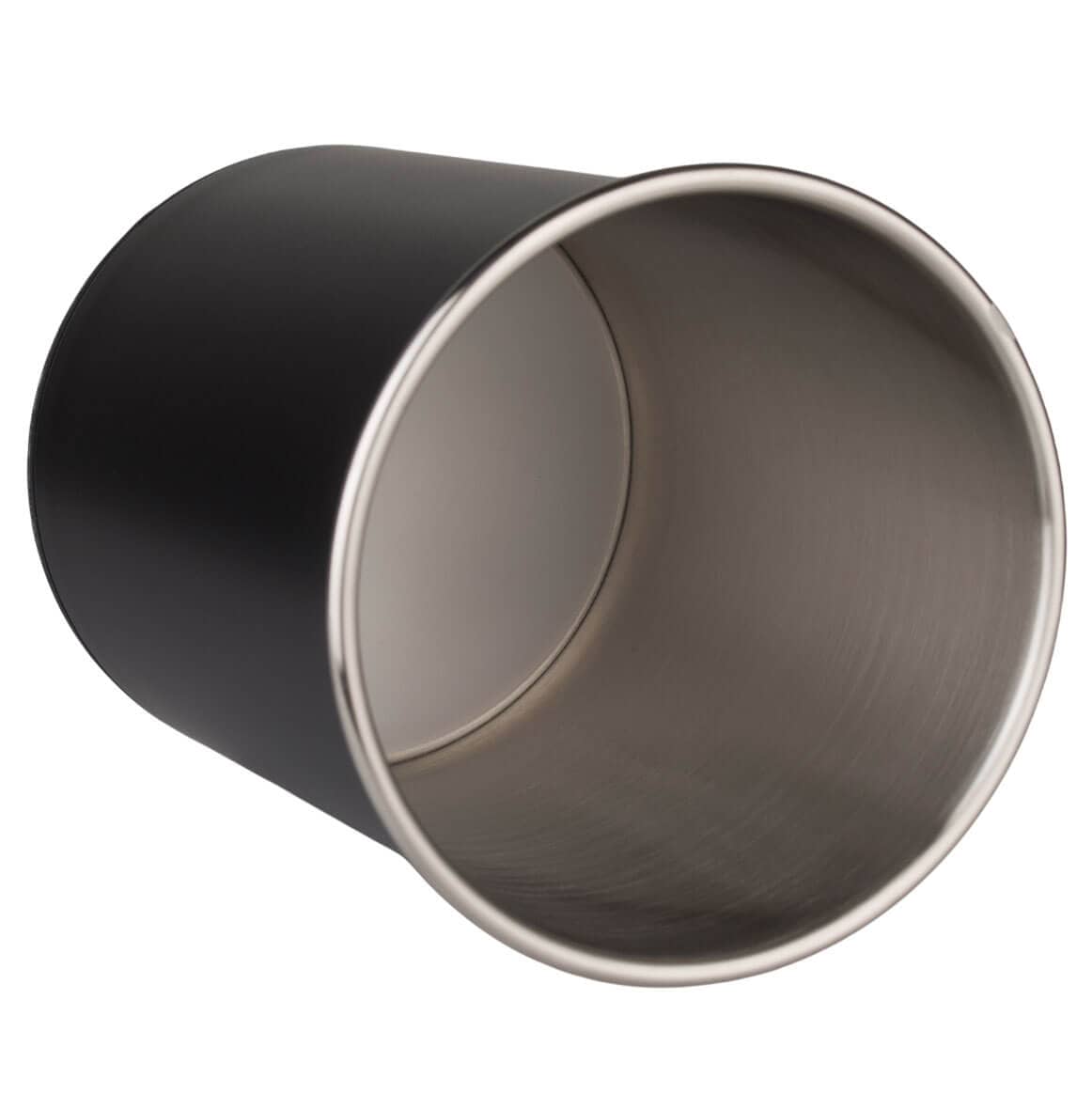 Cutlery Holder, Stainless Steel, 3 Compartments, Rotating - Black