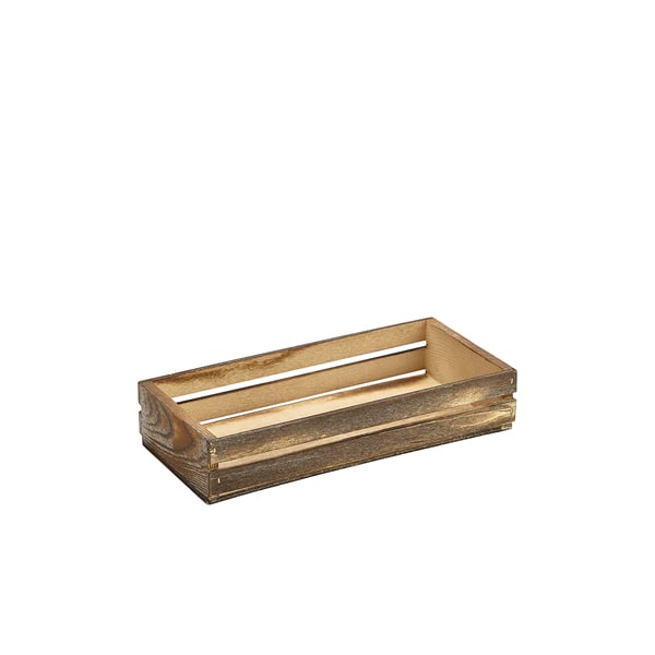 Caja rústica de madera - 25 x 12 x 5 cm