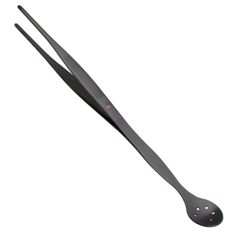 Pinzas con cuchara, acero inoxidable GMB, Ginza - 27 cm