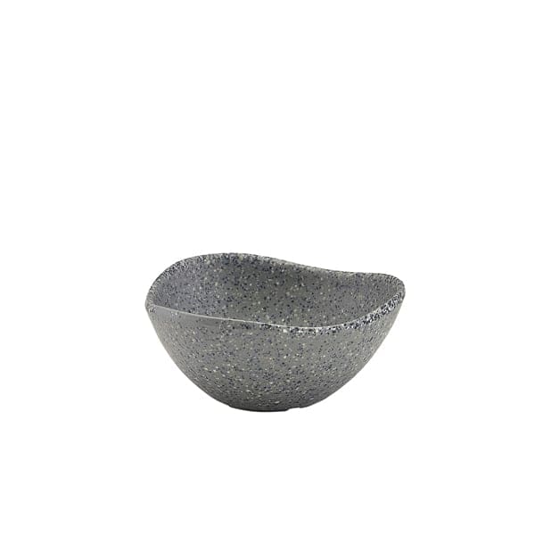 Triangular melamine bowl, grey granite look - 70ml / 7,5cm (24 pcs.)