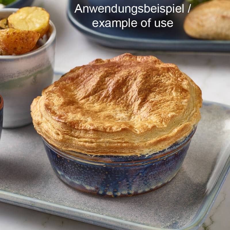 Round pie dish Terra Aqua Blue – 13,6 cm (6 pcs.)