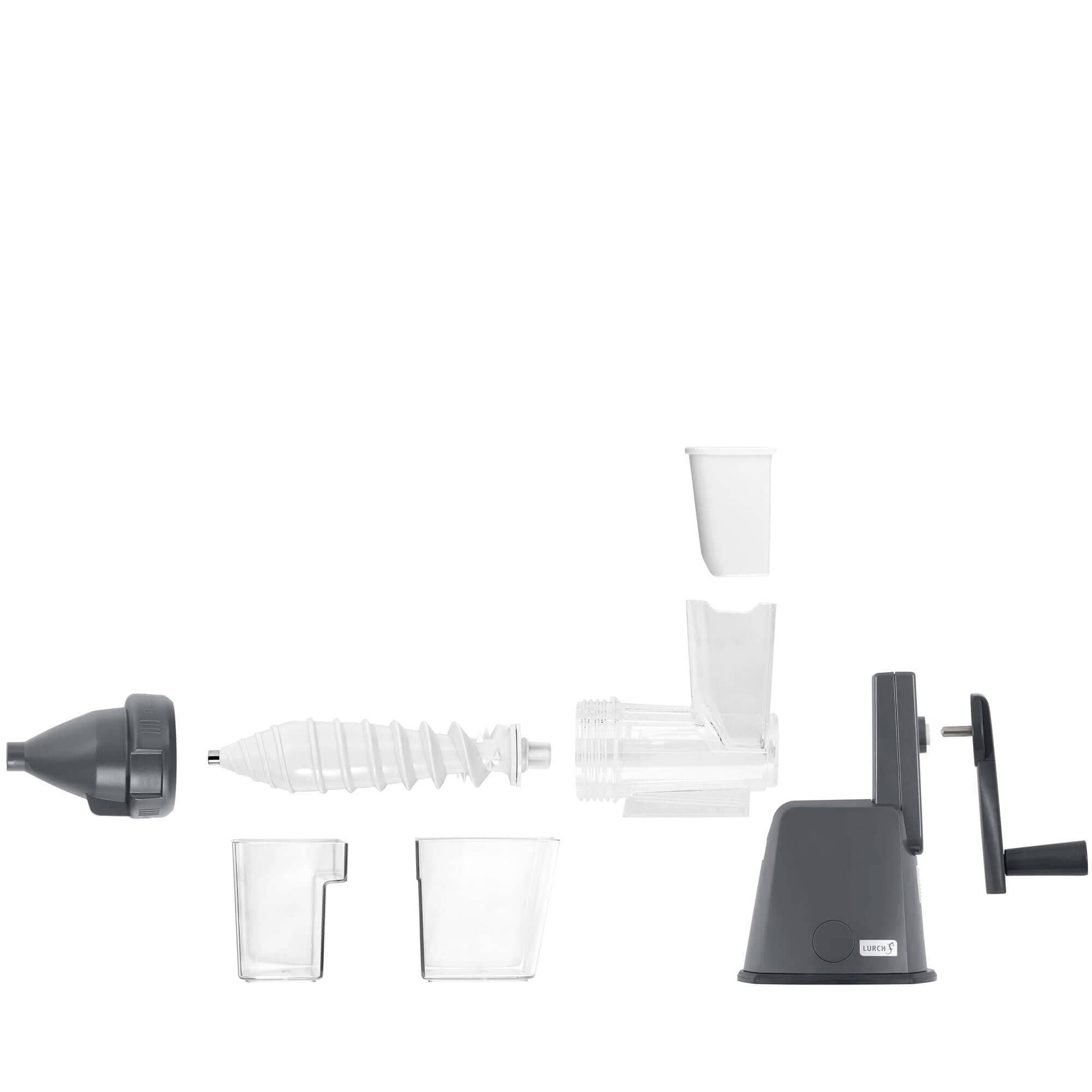 Exprimidor Lurch Base&Soul, manual - gris acero/blanco