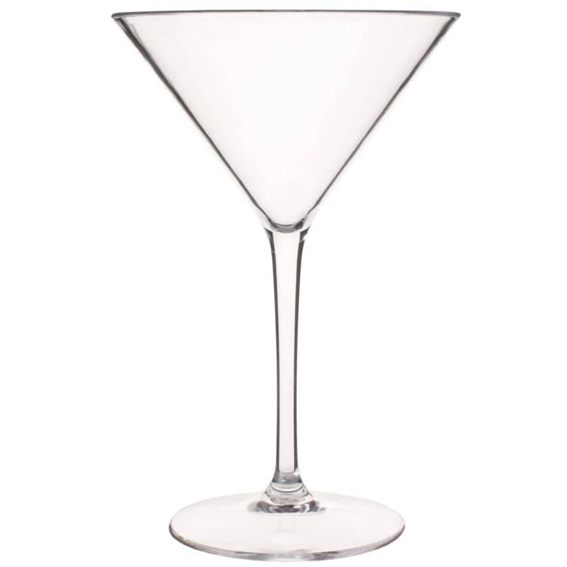 Vaso de martini de plástico, SAN - 245 ml (1 ud)
