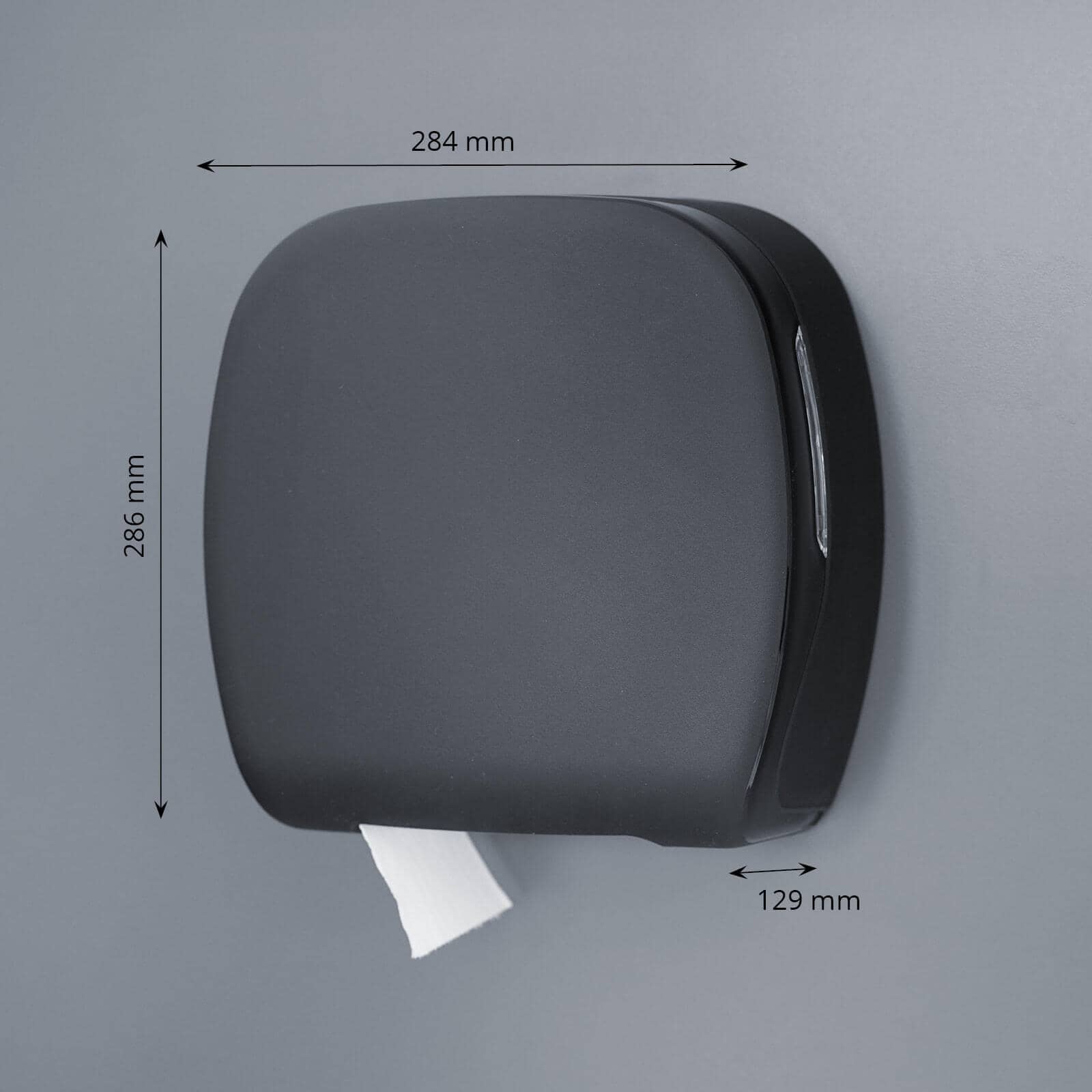 Jumbo toilet paper dispenser - matte black