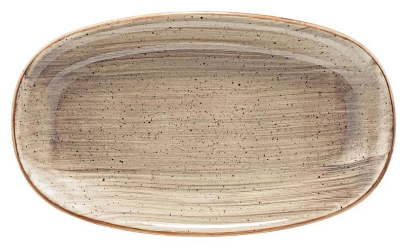 Bonna Aura Terrain Gourmet Oval plate 34x19cm beige - 6 pcs.