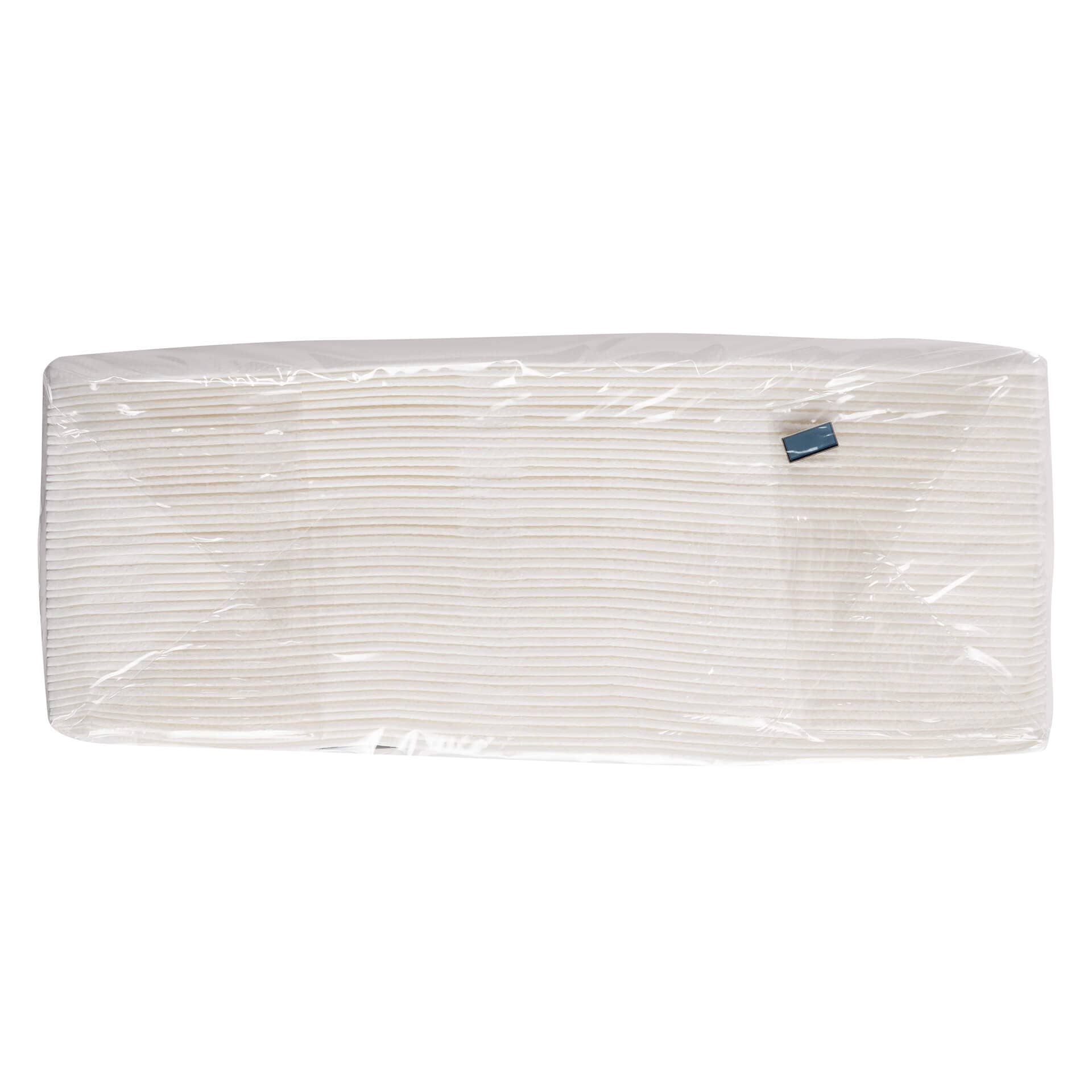 Cocktail napkins, 20x20 cm, 1/4 fold, 2-ply, micro-embossed - white (50 pcs.)