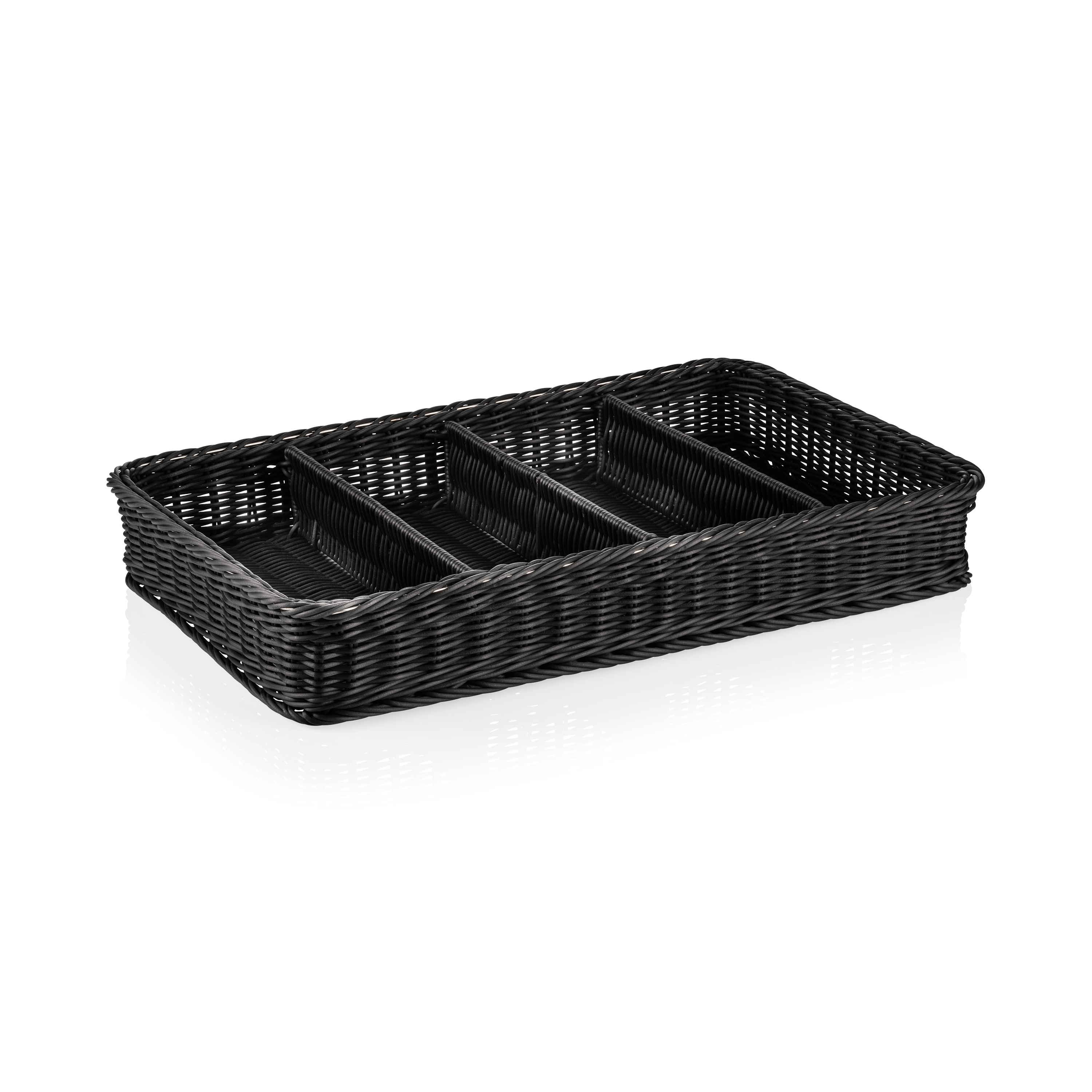 Besteckkorb Polypropylen schwarz - 53x32,5x9cm (GN 1/1)