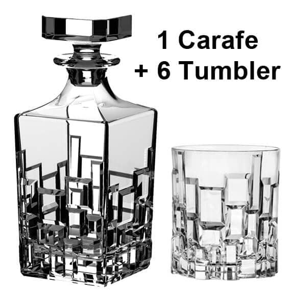Juego de whisky Etna, RCR - 1 jarra + 6 vasos