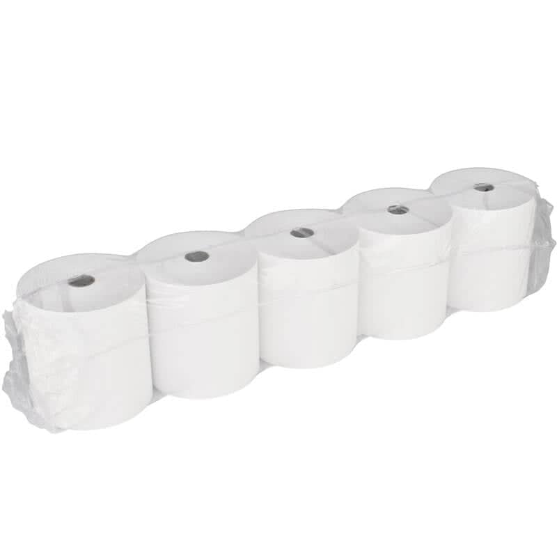 Rollos de papel térmico 58 mm x 50 m x 12 mm, diámetro del rollo 59 mm (5 rollos)