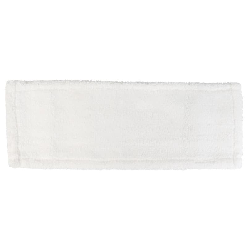 Fregona de microfibra con bolsillos, poliéster blanco - 40 cm