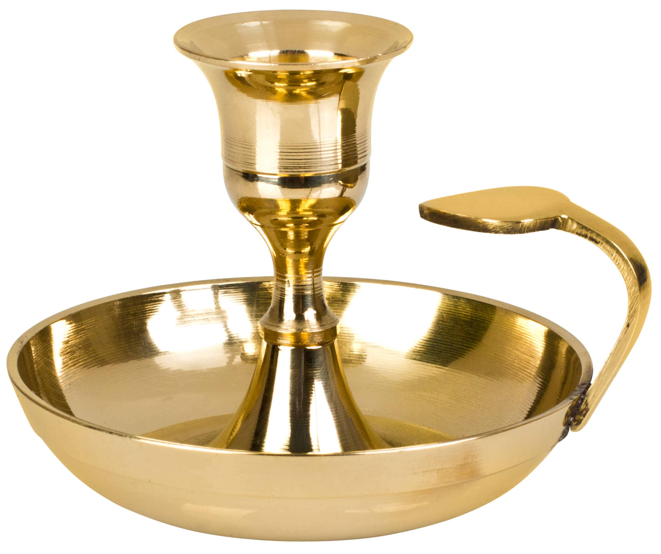 Candle light holder brass - 7x9cm