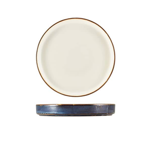 Presentation plate Terra Aqua Blue with white interior – 18 cm (6 pcs.)