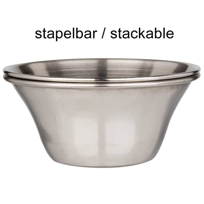 Dip- und Snackschale, Edelstahl - 175ml