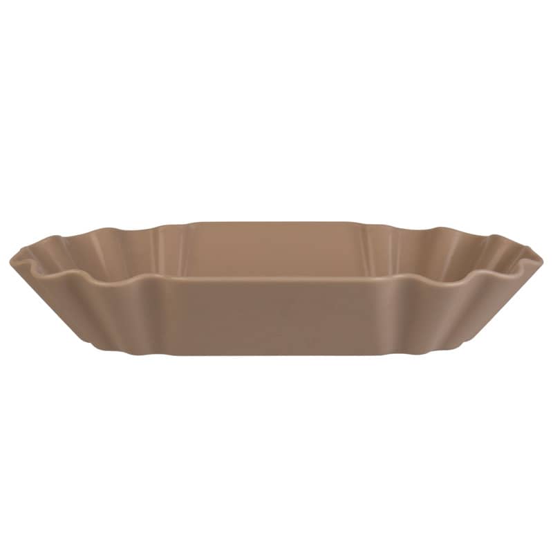 Barquette à frites, polypropylène brun - 20 cm