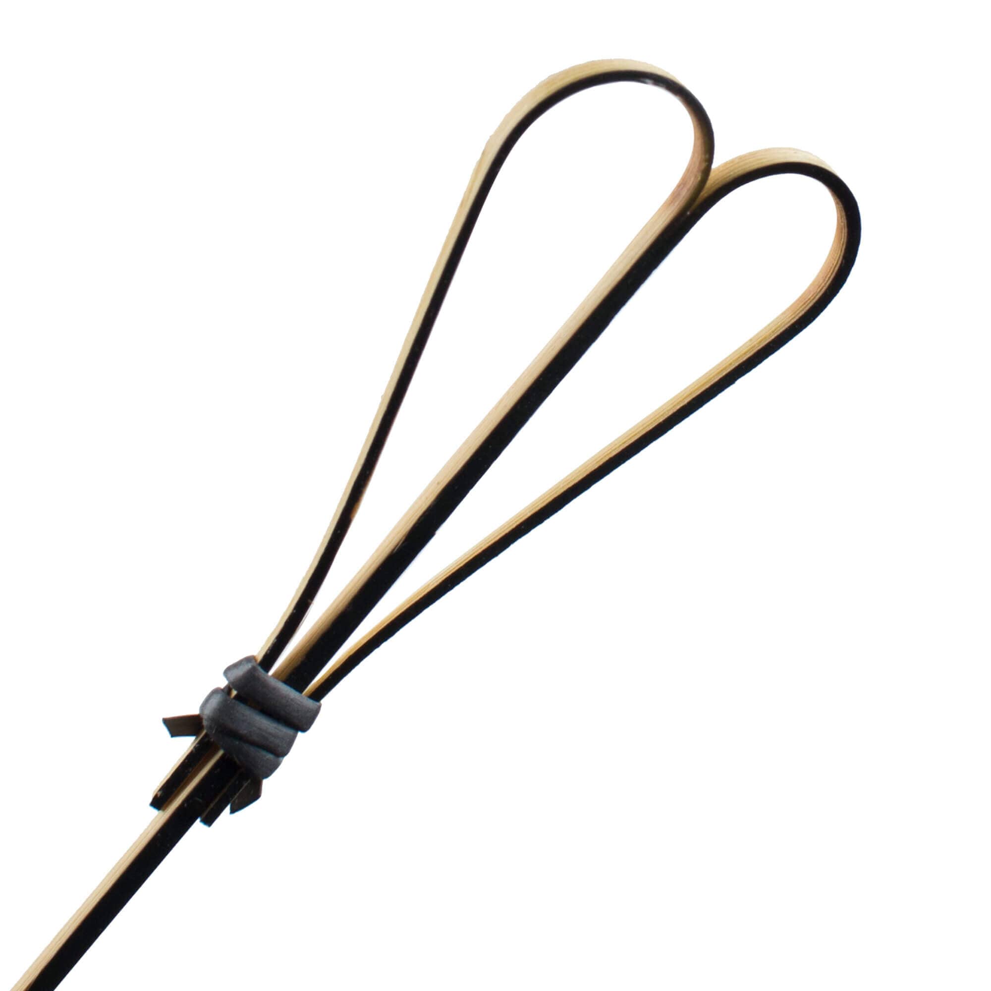 Brochetas de bambú con forma de corazón, beige y negro - 18 cm (100 uds)