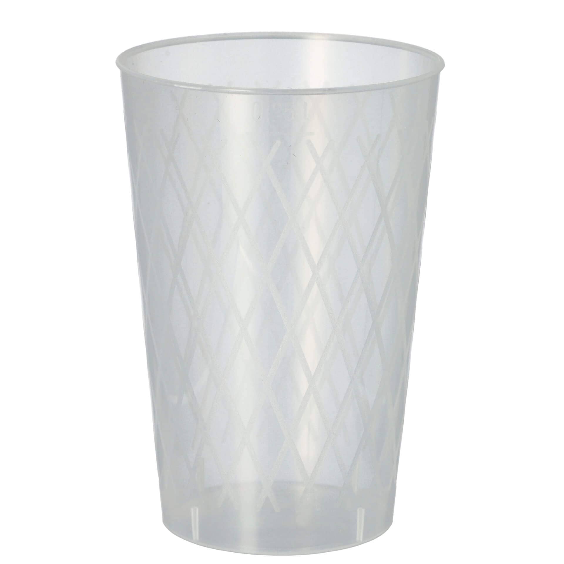 Vaso de plástico reutilizable para sidra - 0,25 l (40 uds)