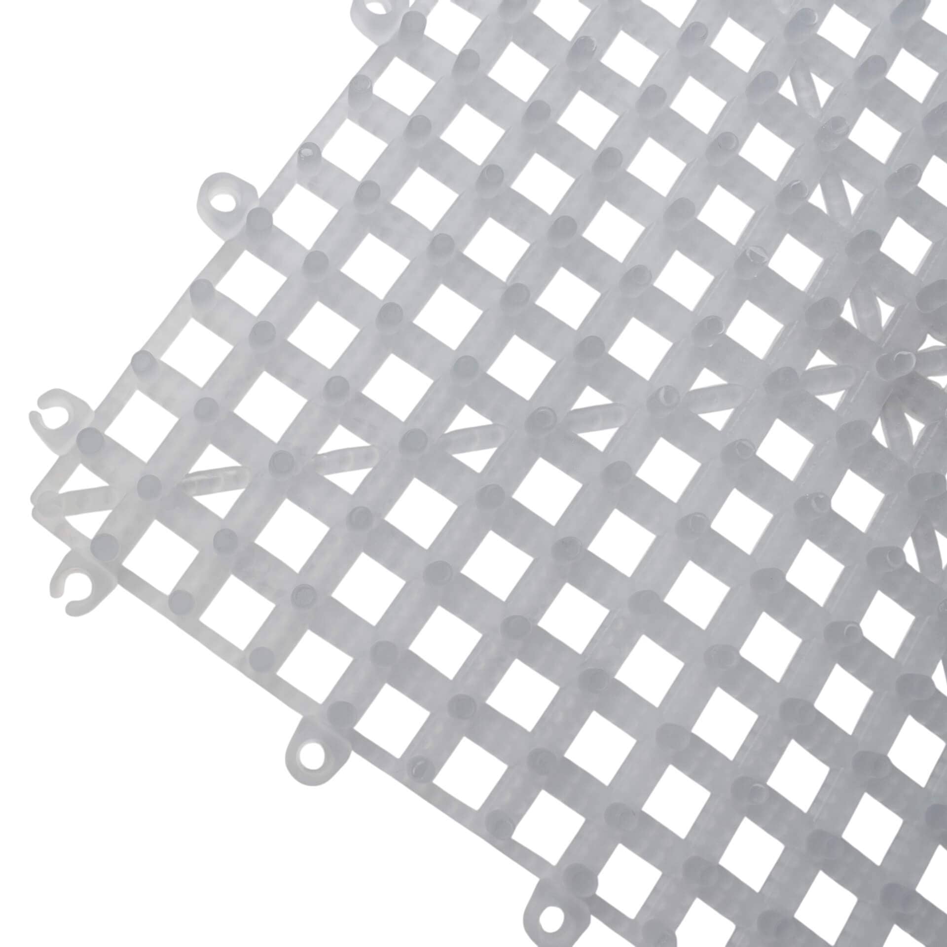Gläserabstellmatte PVC steckbar, klar - 30x30cm