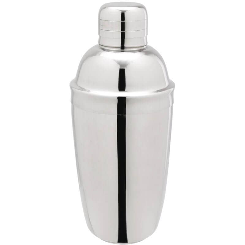 Shaker à cocktail, acier inoxydable, trois parties, poli - 500ml
