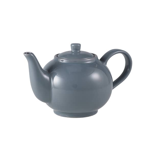 Teekanne Porzellan grau – 450 ml (6 Stk.)