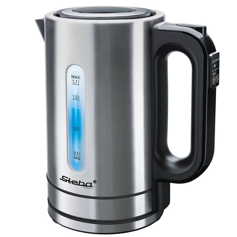 Electric kettle WK 21 INOX, Steba, temperature selection - 1,7 l