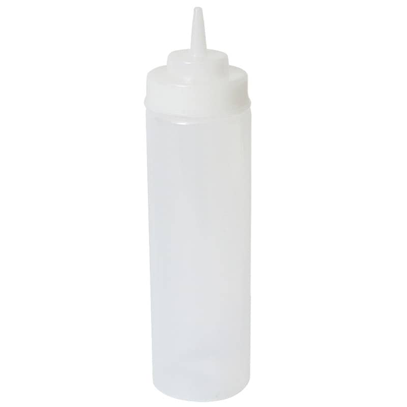 Quetschflasche Weithals, Polyethylen transparent - 940ml (6 Stk.)