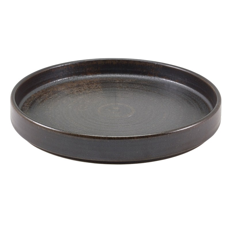 Assiette de présentation Terra Cinder Black - 20,5 cm (6 pcs)