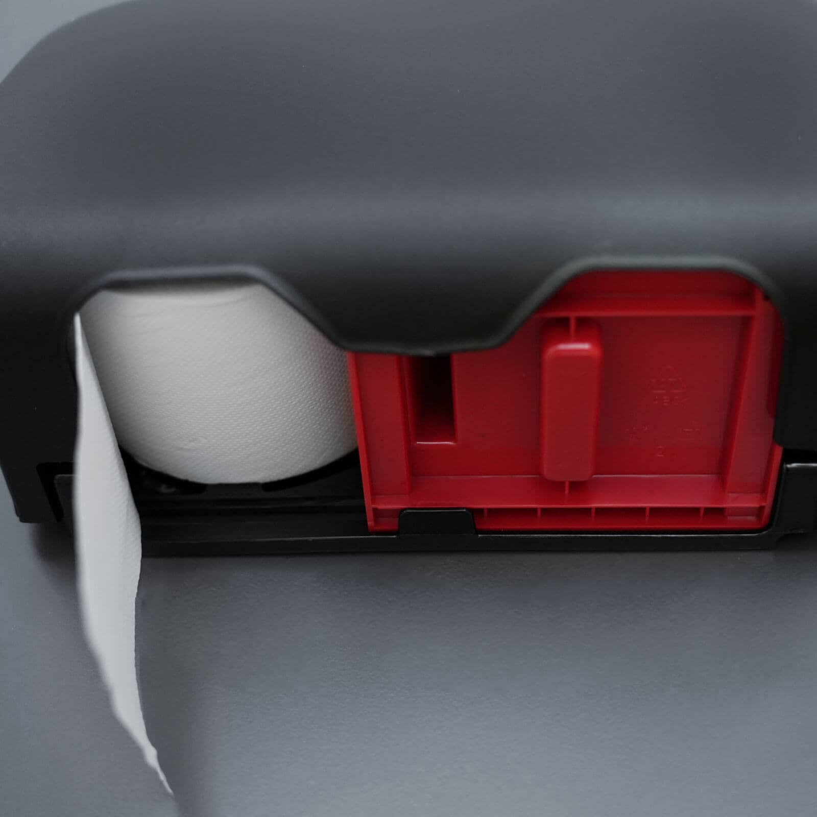 Distributeur de papier toilette pour 2 rouleaux sans mandrin - noir mat