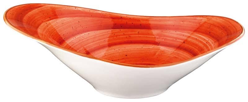 Bonna Aura Terracotta Stream Bowl 27x19cm, 75cl orange - 6 pcs.