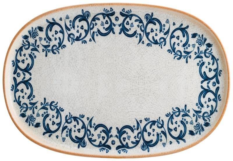 Bonna Viento Hygge Plato ovalado 34 x 23 cm azul - 6 ud