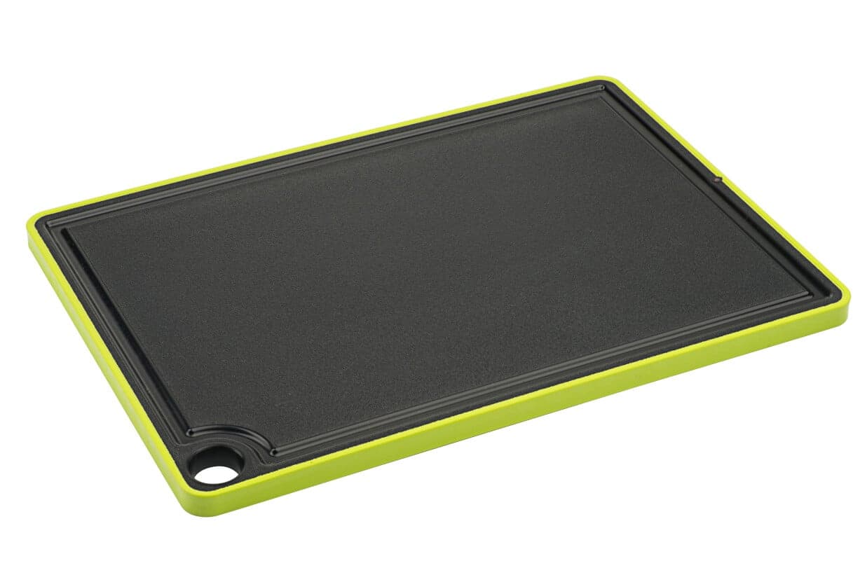 Cutting board non-slip, black PP - 35 x 25 cm