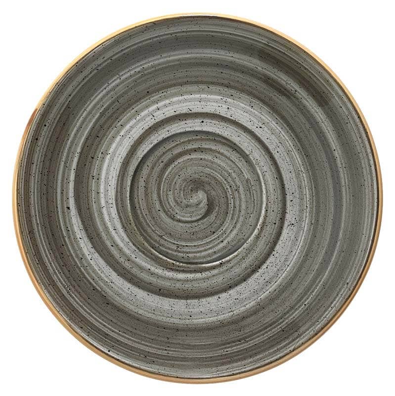 Bonna Aura Space Rita Untertasse 12cm grau - 6 Stück