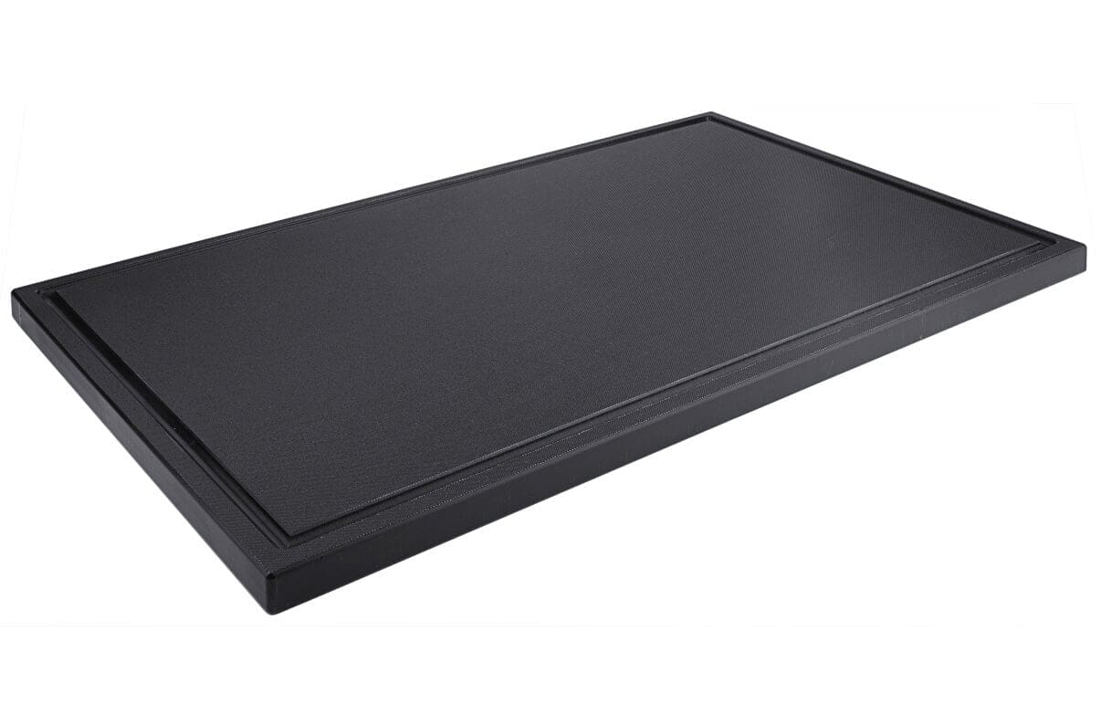 Cutting board, HDPE black - 53 x 32,5 cm