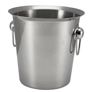 Wine bucket, stainless steel, ring handles - 4,0l
